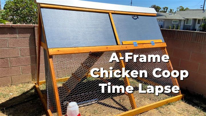 DIY A Frame Chicken Coop Design