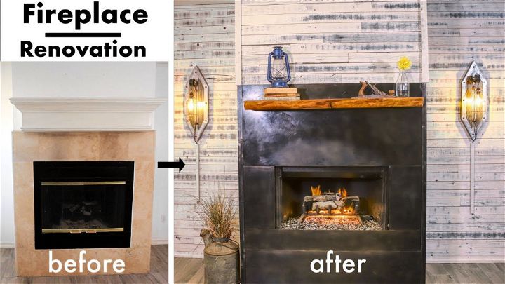 Easy Extreme Fireplace Makeover