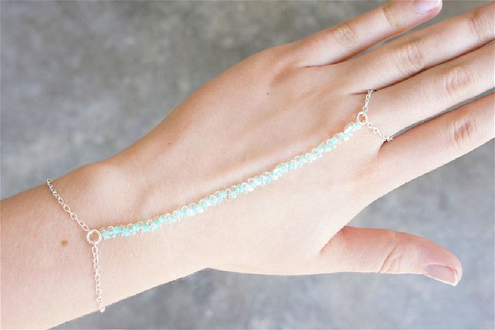 Easy DIY Turquoise Beaded Ring Bracelet