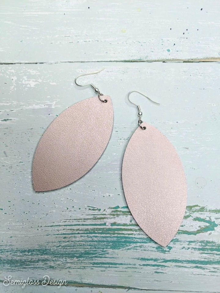 DIY Cricut Maker Leather Earrings