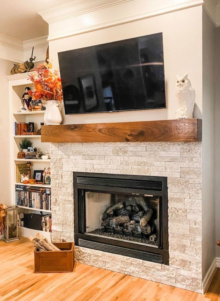Fireplace Makeover for Living Room