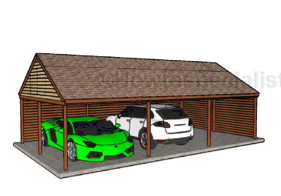 Easy Gable Carport Roof Plan