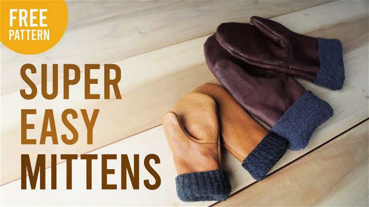 How to Sew Leather Mittens 