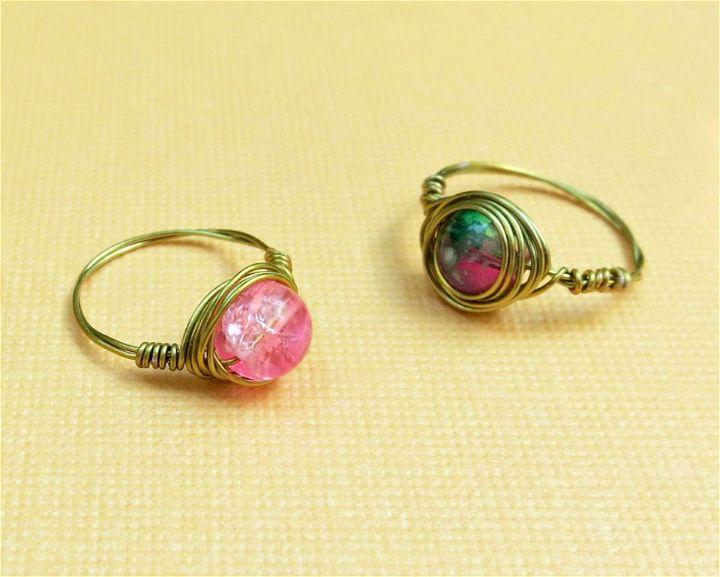 Handmade Wire Wrapped Bead Rings
