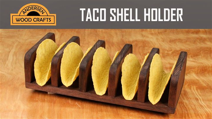 Handmade Wooden Taco Shell Holder