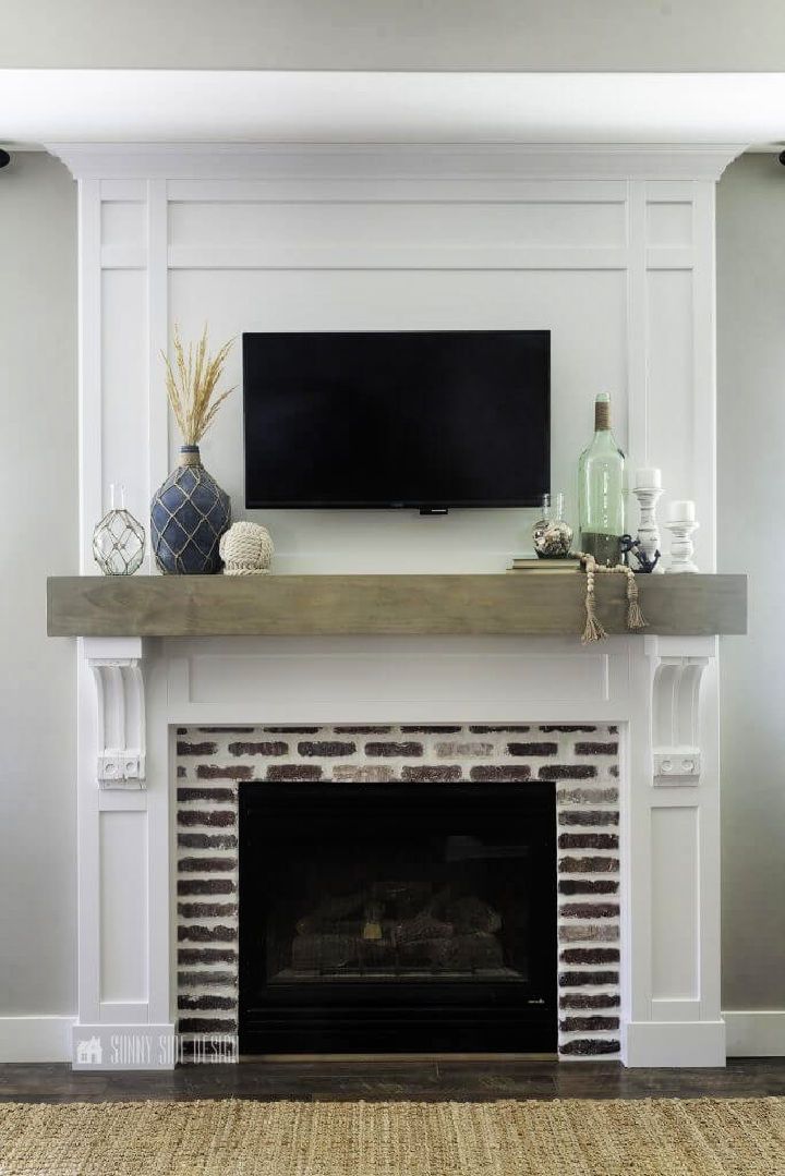 Homemade Fireplace Mantel Surround