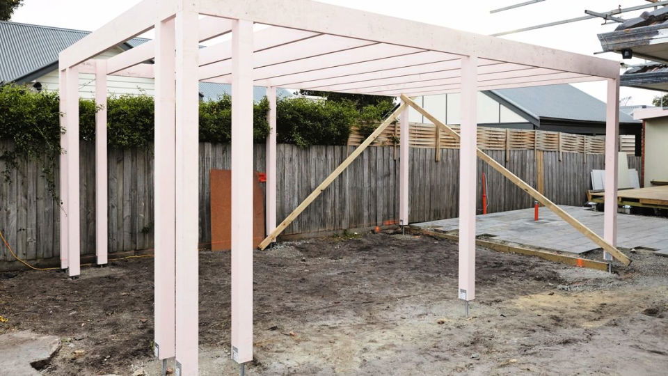 Homemade Wooden Carport