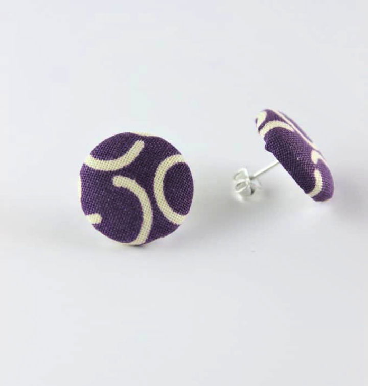 How to Do Fabric Button Earrings