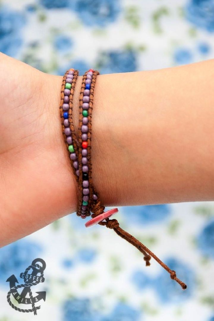 How to Make Bohemian Style Wrap Bracelets With Beads