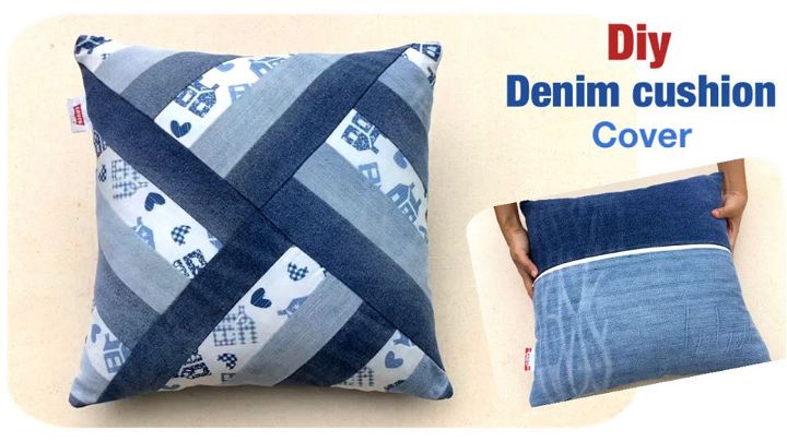 How to Sew a Denim Cushion Cover 