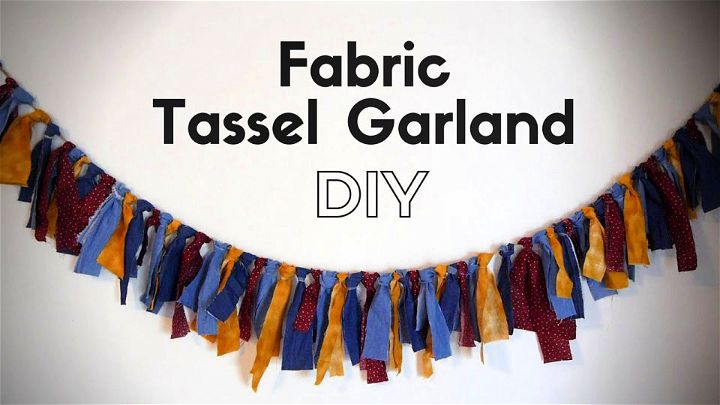 Make Fabric Tassel Garland