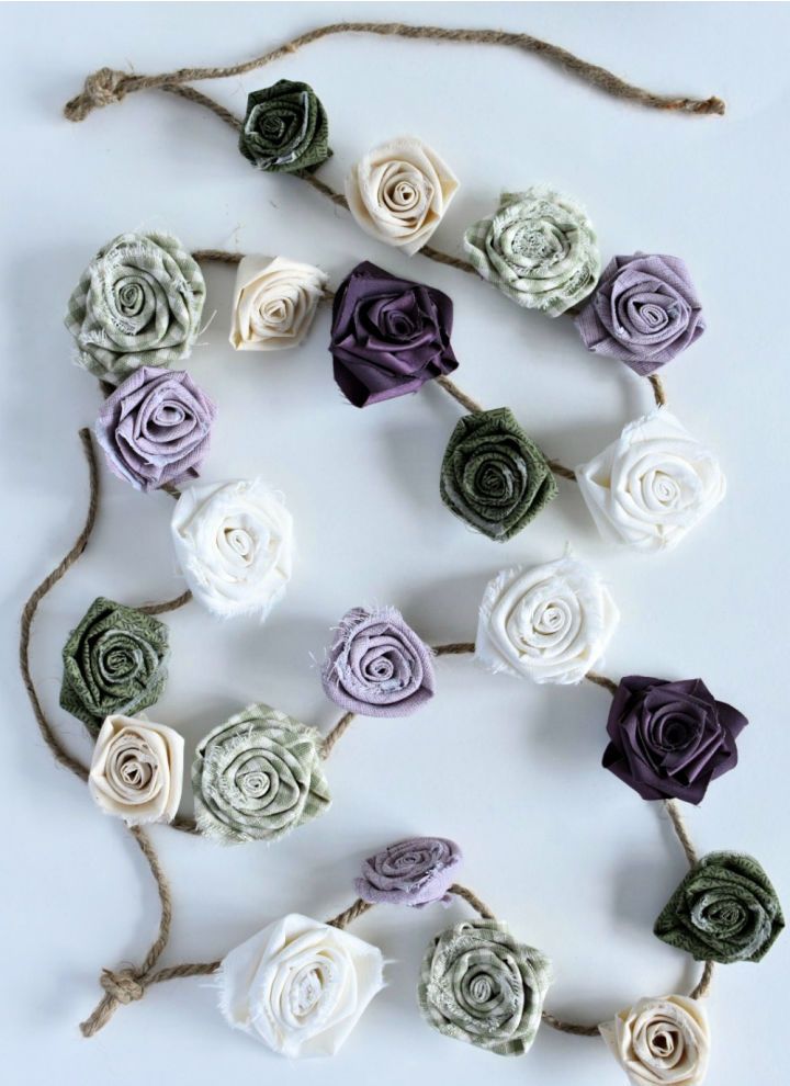 Make Your Own Fabric Flower Garland