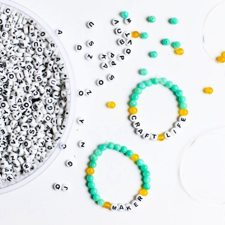 Make Your Own Word Bead Bracelets