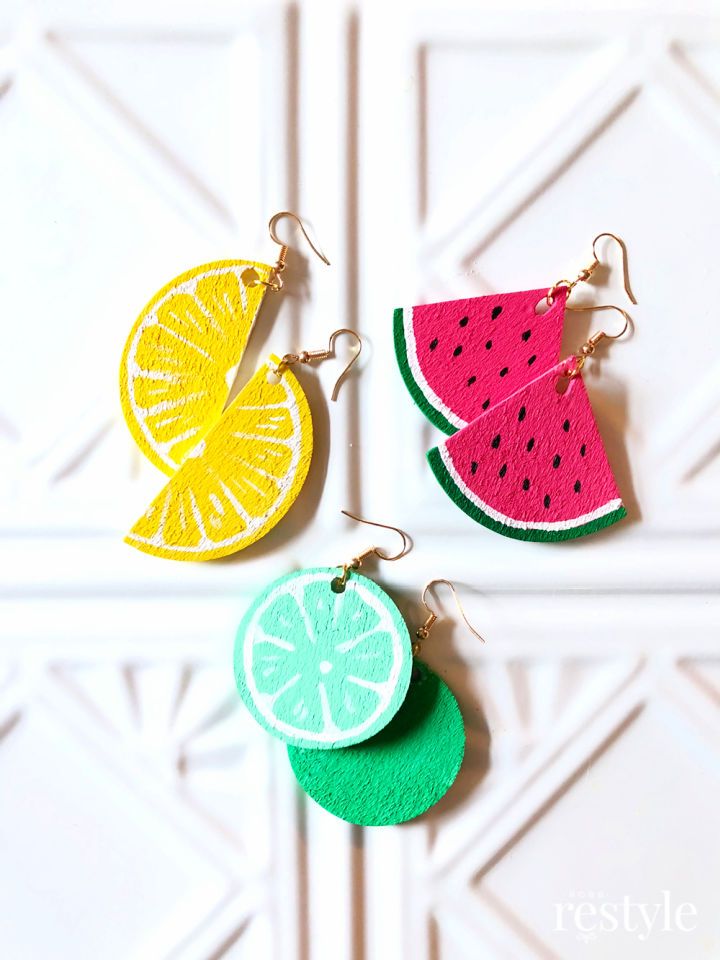 Making Your Own Fruit Slice Earrings