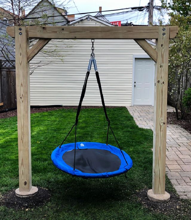 DIY Outdoor 6x6 Swing Set