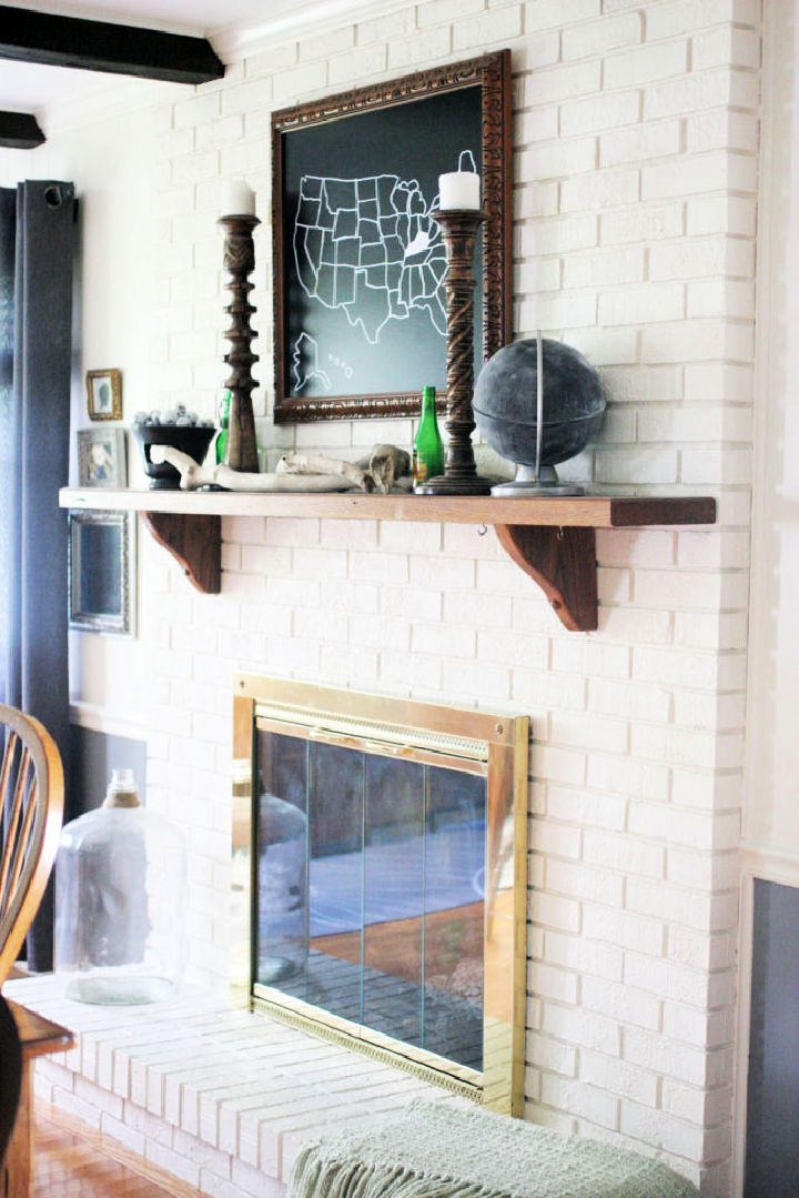 Painting a Brick Fireplace in an Easy Way