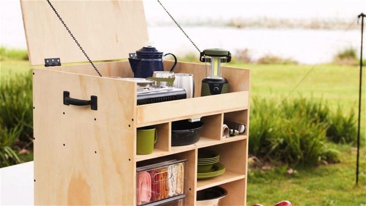Portable DIY Camp Kitchen Box