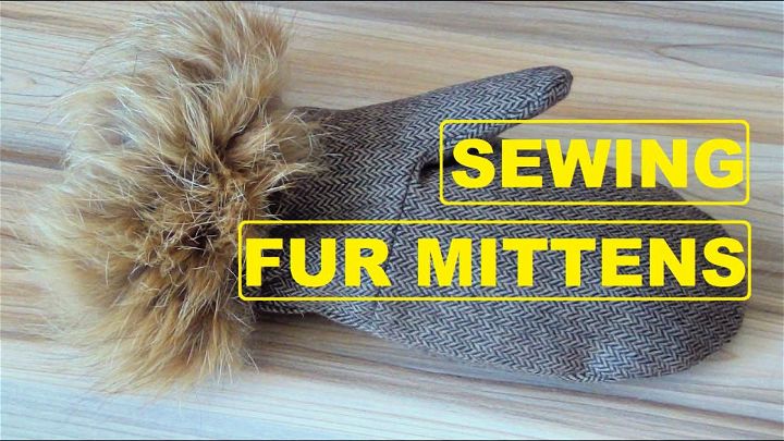 Quick Fur Mitten Sewing Pattern