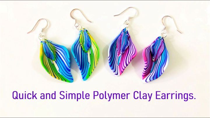 Simple DIY Polymer Clay Earrings