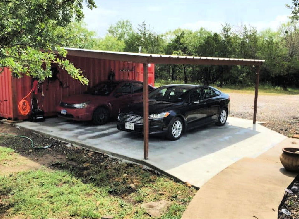 DIY Shipping Container Carport and Storage