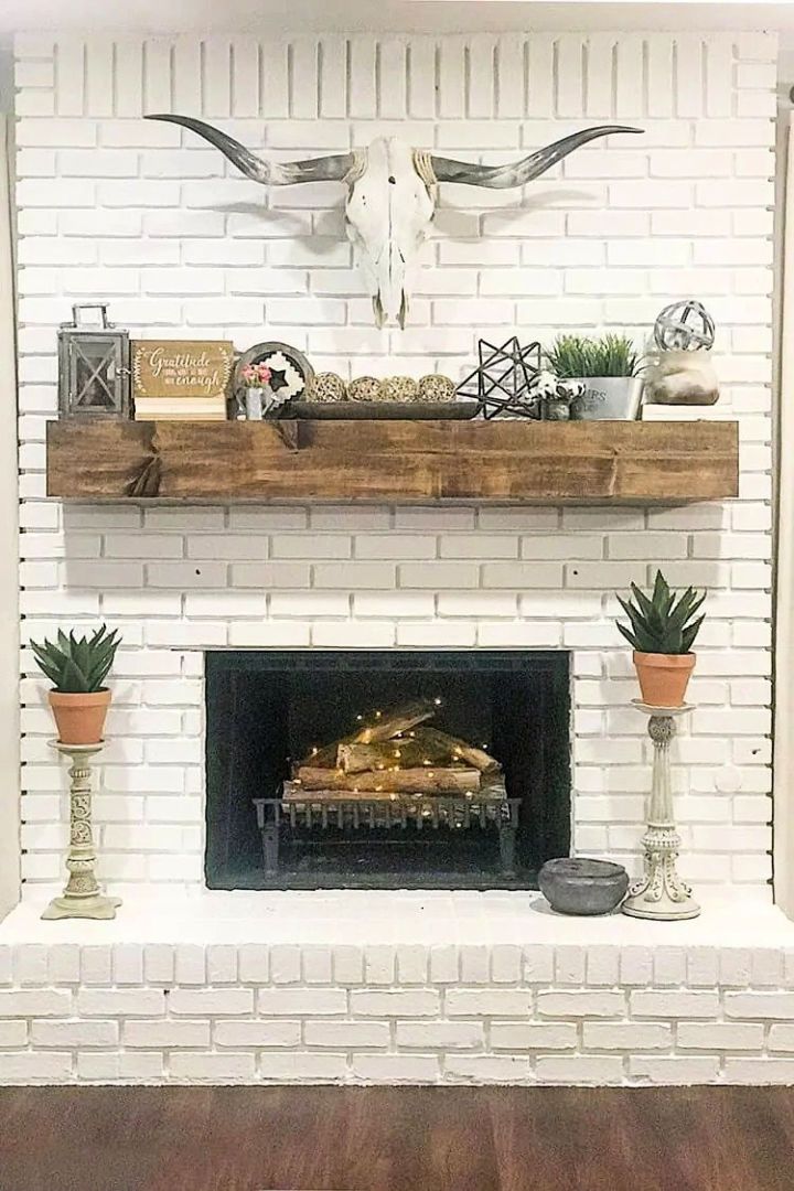 Simple DIY Fireplace Makeover