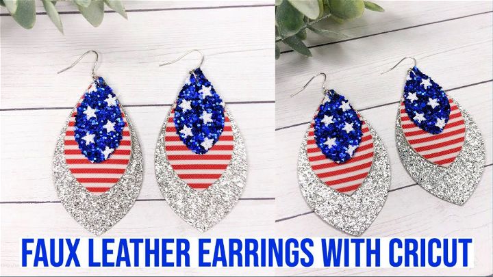 Simple to Make Faux Leather Earrings Using Cricut