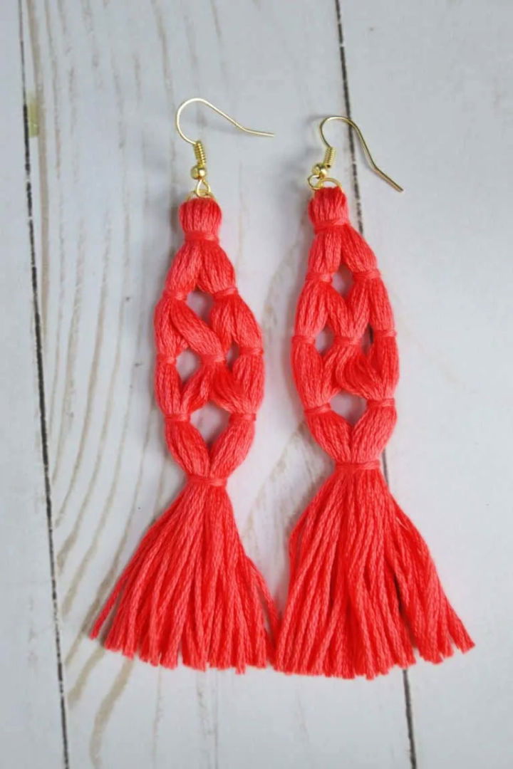 Easy Tassel Earrings Tutorial