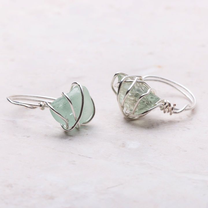 Wire Wrapped Rings With Gemstone