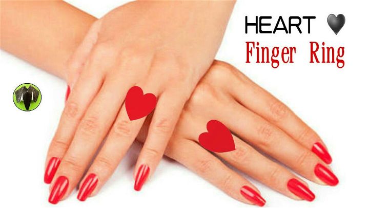 Best DIY Paper Heart Finger Ring