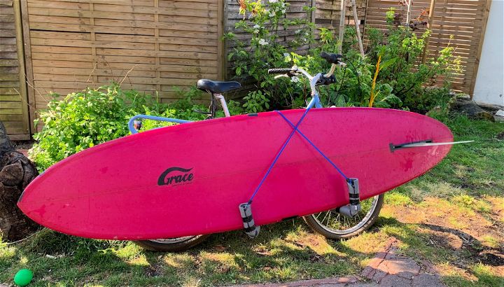 Build Your Own Surfboard Bike Rack for Under $20