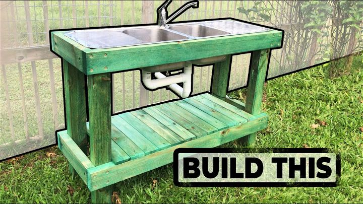 Building an Outdoor Garden Kitchen Sink