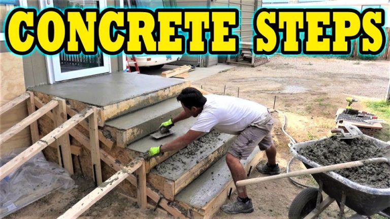 20 DIY Concrete Steps Plan: How To Build Concrete Steps