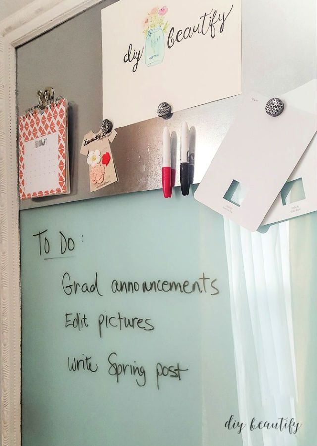DIY Dry Erase Magnetic Memo Board From an Old Picture