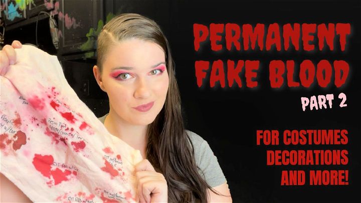 DIY Fake Blood for Clothes
