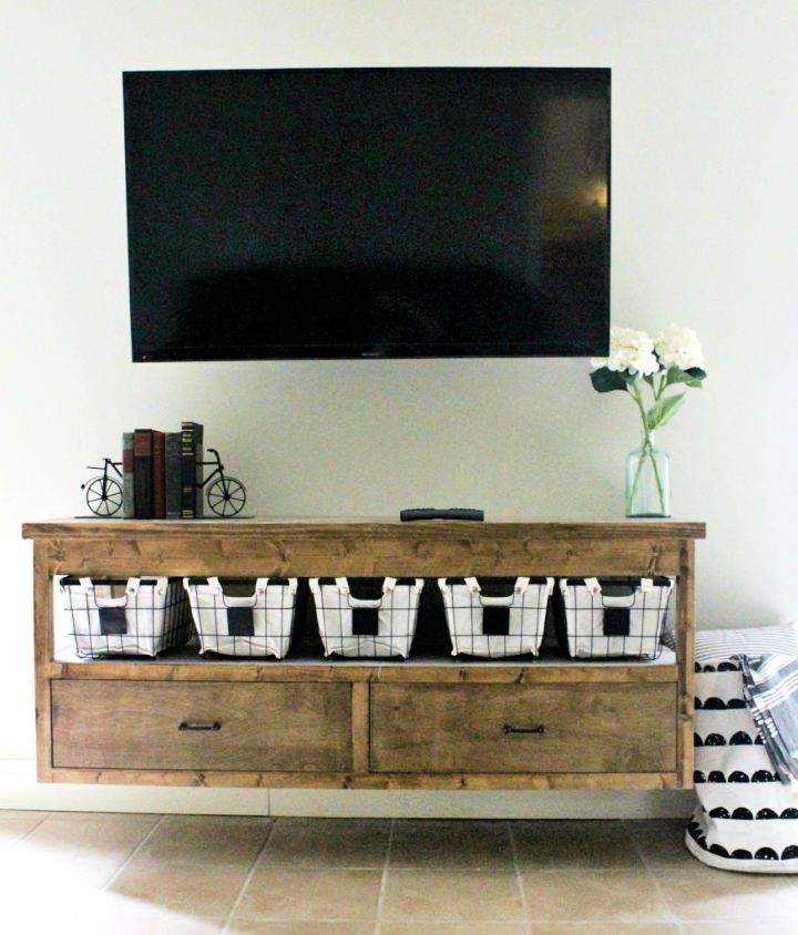 DIY Floating TV Console