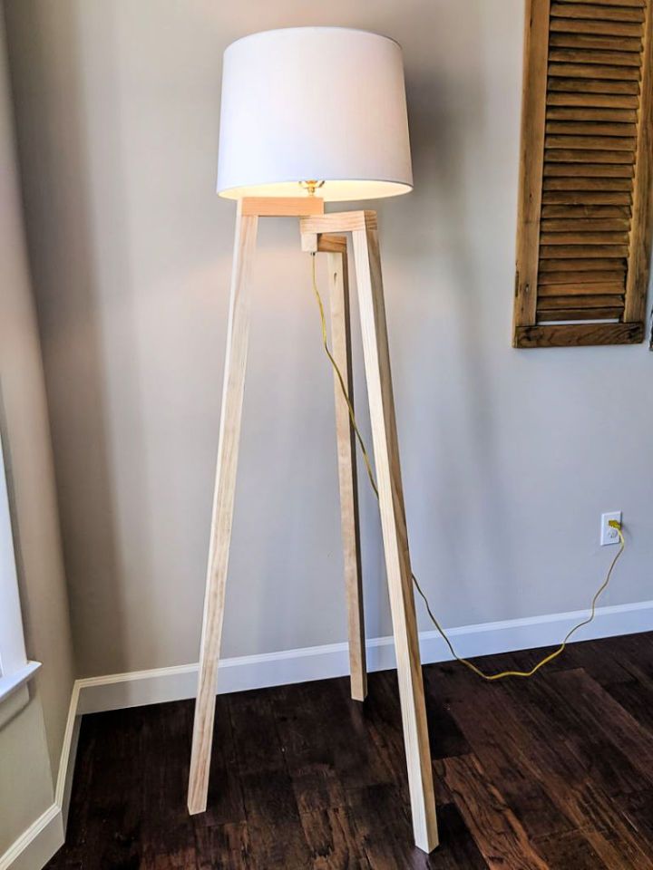 DIY Geometric Floor Lamp for the Nursery