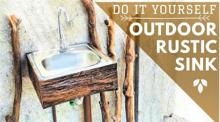Rustic DIY Outdoor Sink