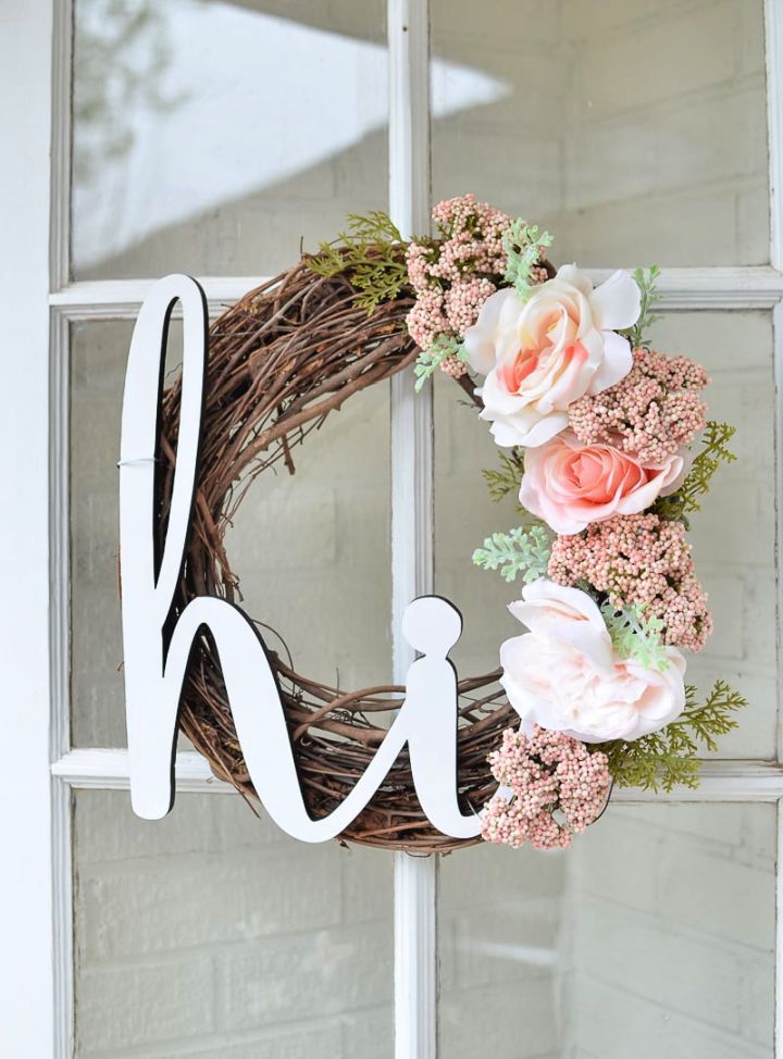 DIY Summer Wreath for Front Porch