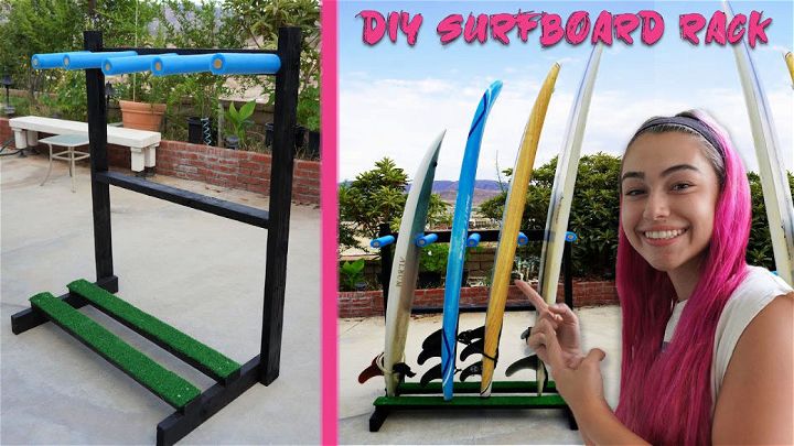 DIY Surfboard Rack Under $50
