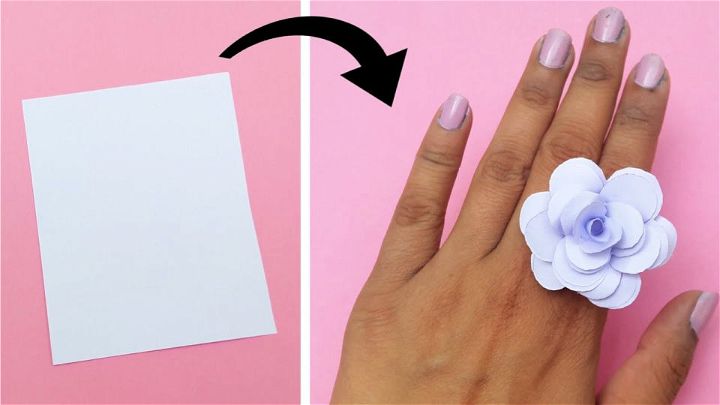 DIY White Paper Ring at Home