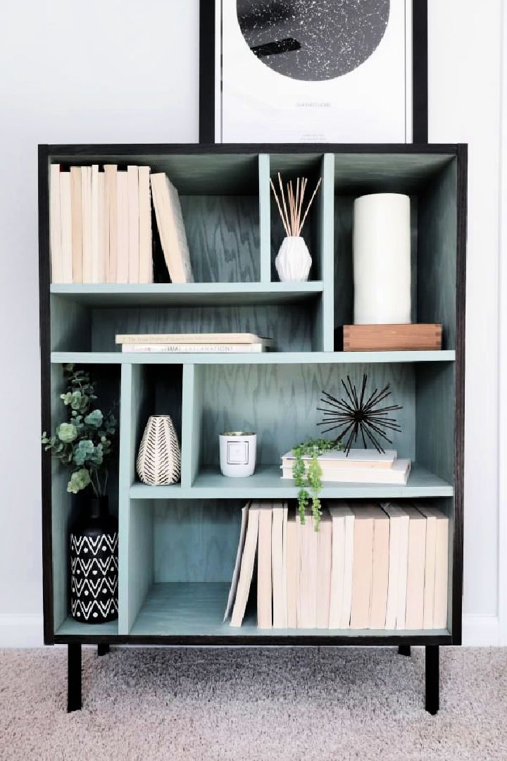 Modern DIY Bookshelf From Plywood