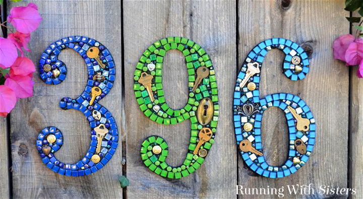Make Mosaic House Numbers With No Grout