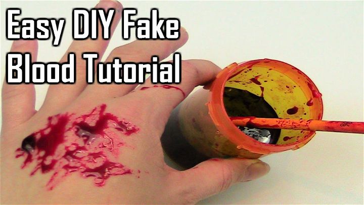 Fake Blood With Only 2 Ingredients