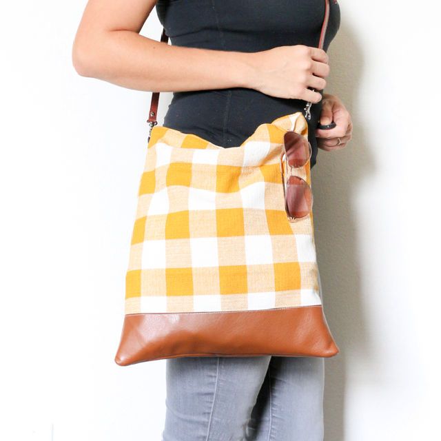 Fall Plaid Crossbody Bag Sewing Pattern