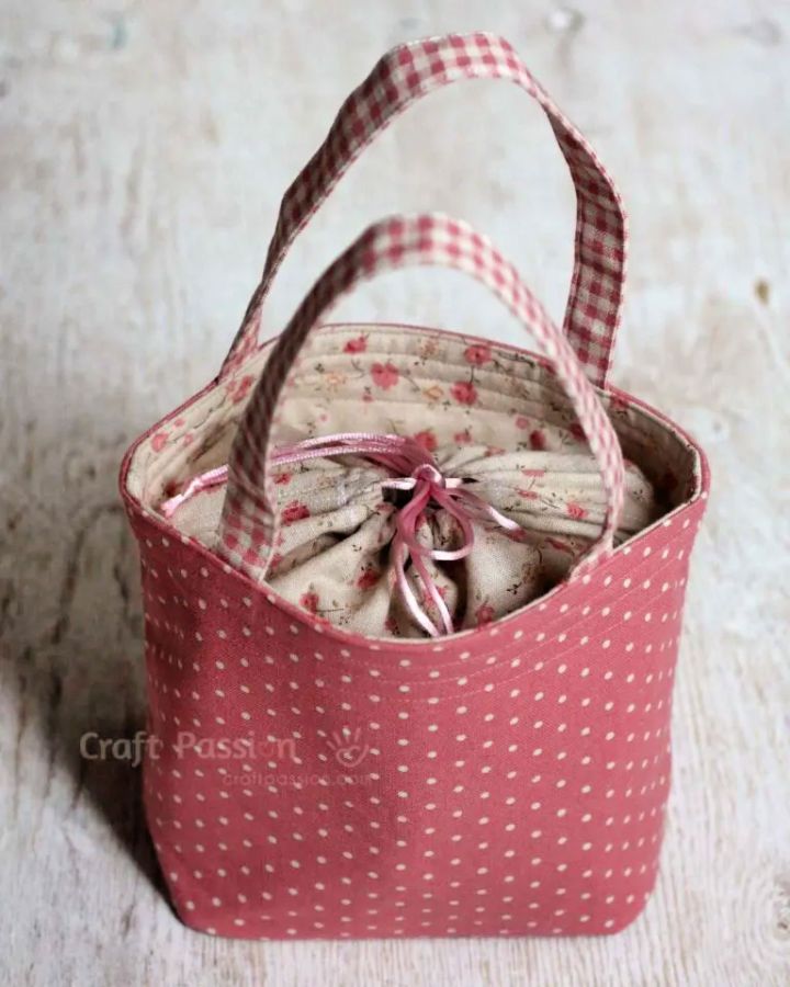Free Lunch Box Bag Sewing Pattern to Print