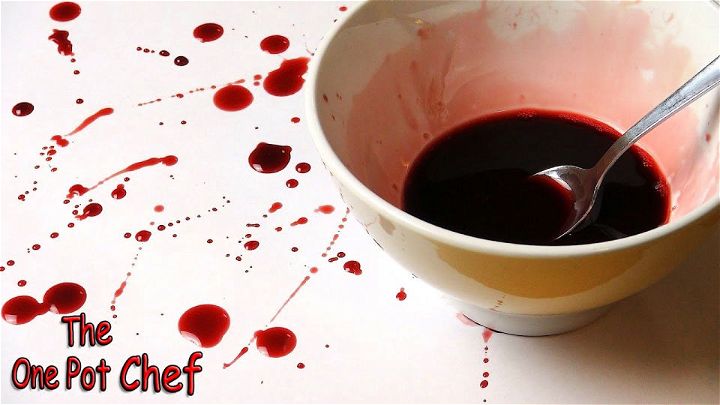 Handmade Fake Blood for Halloween