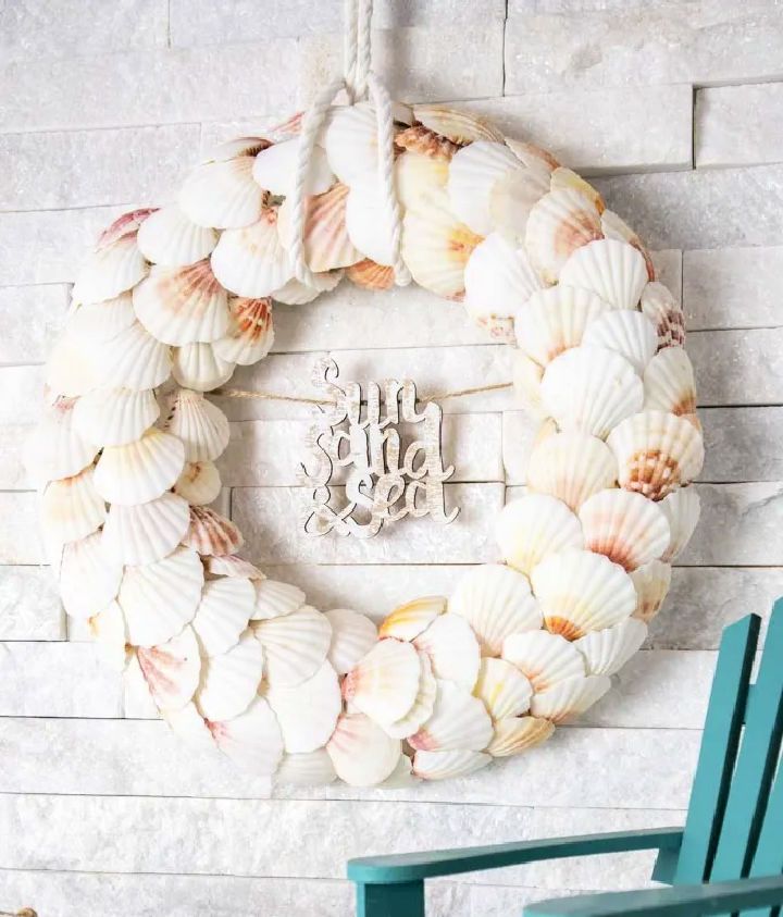 Handmade Seashell Wreath