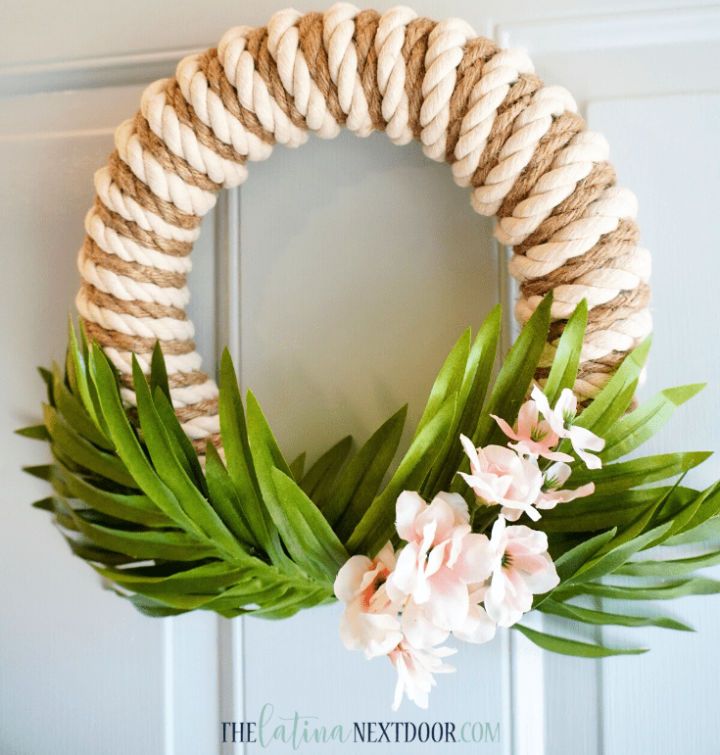Homemade Coastal Rope Wreath