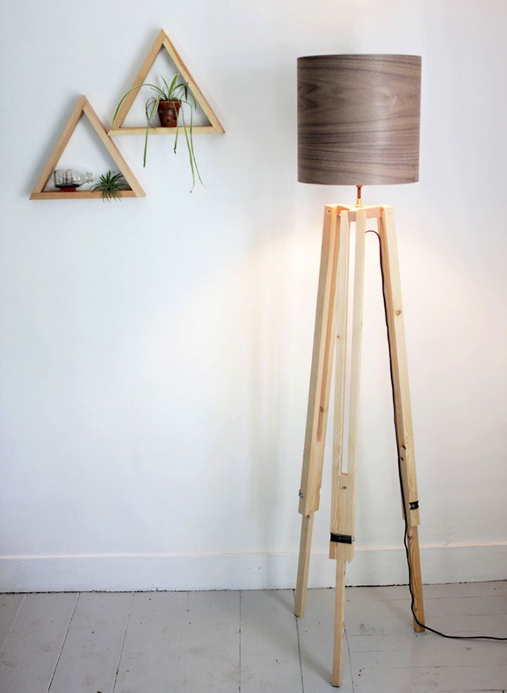 How to Build a Wood Tripod Floor Lamp