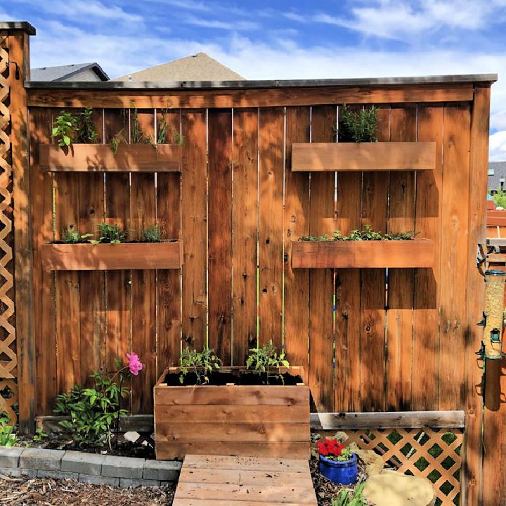 How to Make Fence Mounted Herb Planters